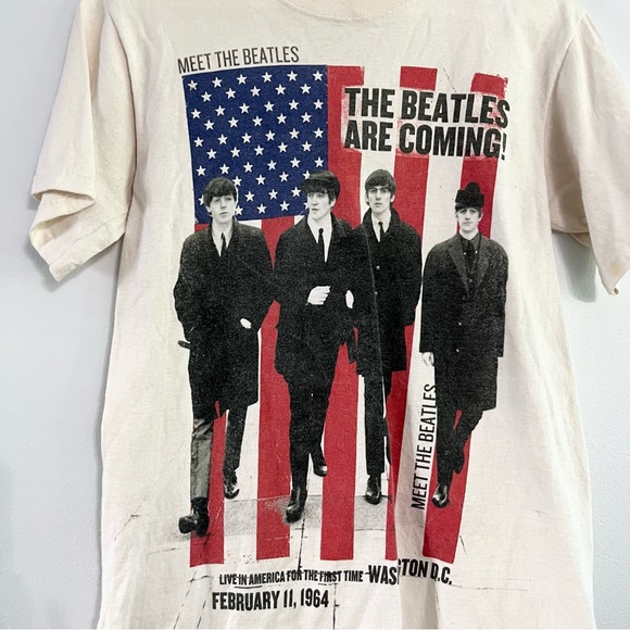 The Beatles Apple Corps Limited T Shirt Meet the Beatles Advertisement Graphic S - Picture 3 of 5